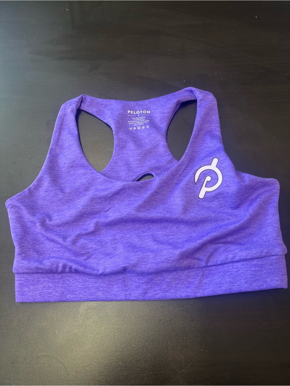 Peloton Purple Racerback Sports Bra with Logo
